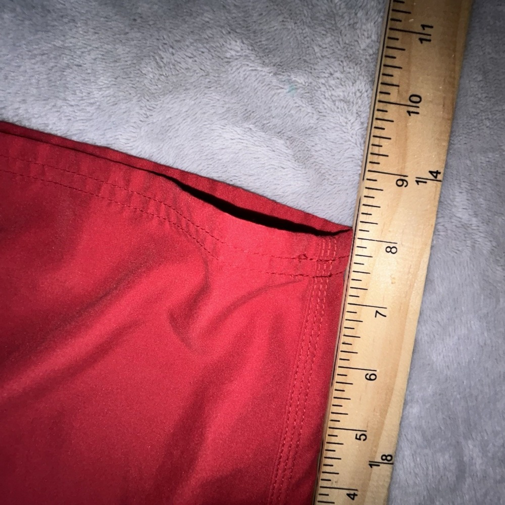 Nike Gray Tag Red Mesh Lined Swoosh Swim Board Shorts VINTAGE Y2K MENS XXL - Picture 8 of 10
